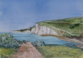 White Cliffs - An Original Watercolor Painting
