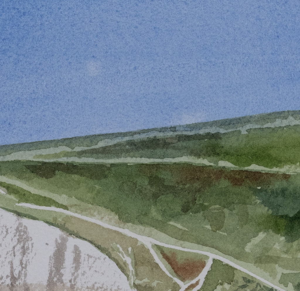 White Cliffs - An Original Watercolor Painting